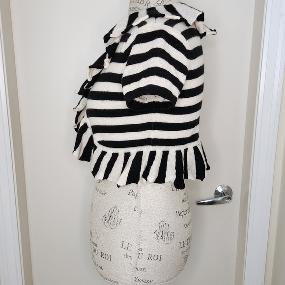 Striped Cashmere Cardigan - Picture 2 of 9